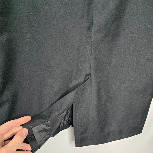 Women's Isaac Mizrahi for Target Black Lined Pencil Skirt with Back Slit Size 10 - Picture 4 of 4